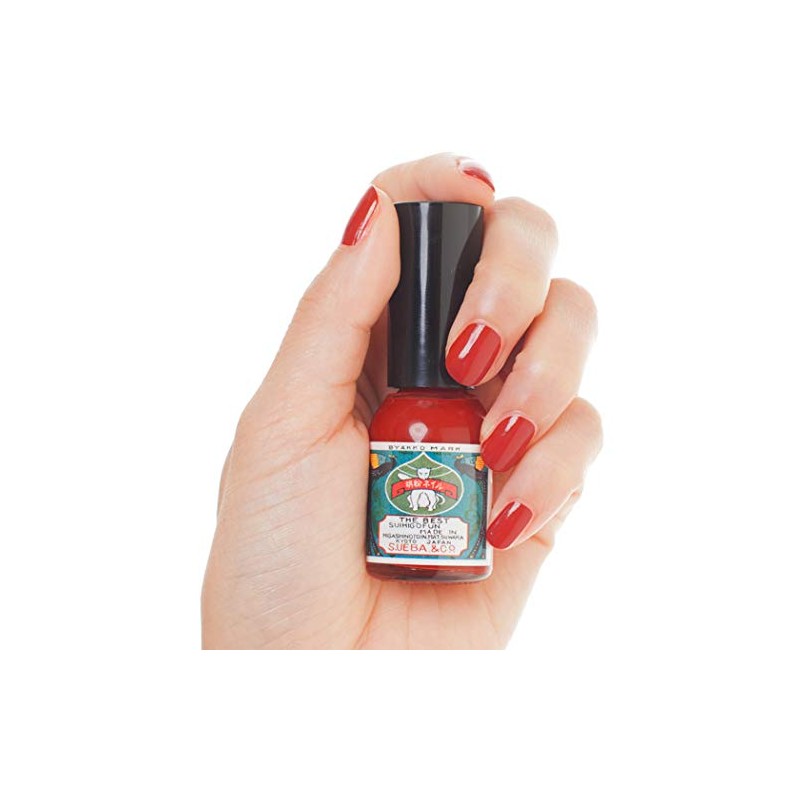 Mustache Powder Nail Glossy Red (for Glossy)