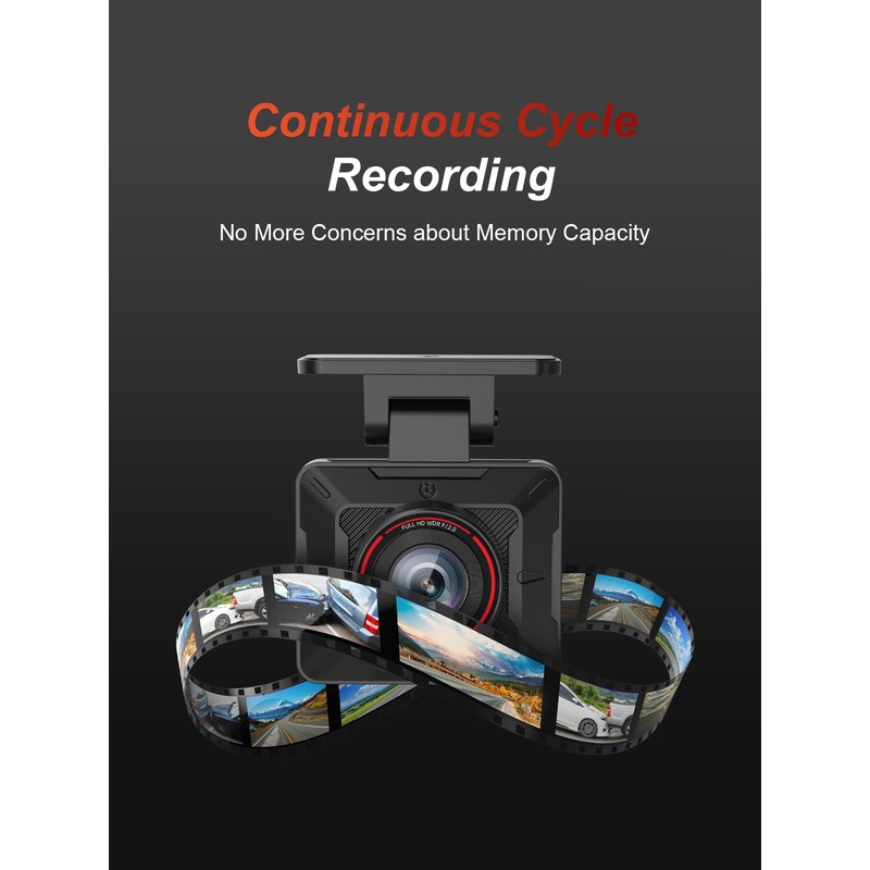 Dash Cam FHD 1080P Car Camera, AKEEYO WiFi Dash Camera