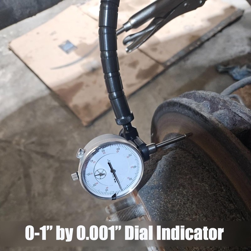 Disc Brake Rotor Ball Joint Gauge, 0-1” by 0.001” Dial