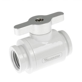 Barrow Ball Valve (10 mm) G1/4 Inch Ball Valve, White - Silver