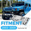 ECOTRIC Chrome Hood Deck Vent Panel Compatible with 2003-2009 Hummer
