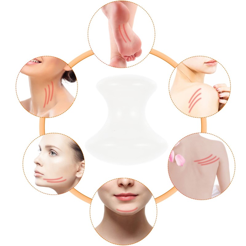 Artibetter Gua Sha Scraping Massage Stone Natural Mushroom Shape Rose
