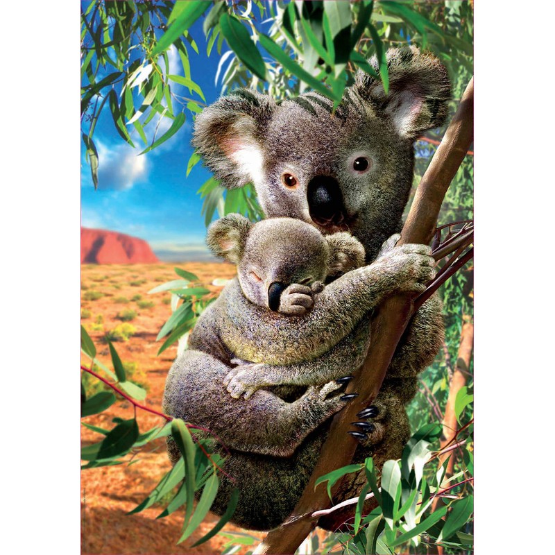 Educa Koala con su Cachorro. Puzzle de 500 pieazas. Ref.