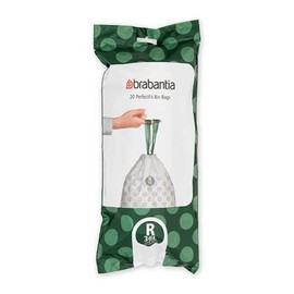 Brabantia PerfectFit Bags 36 L (R) - 20 per roll, bin liners, plastic, white, 36 L, 138508