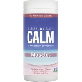 Natural Vitality Natural Vitality Calm Specifics Calmful Muscles - for Tired, Sore, or Cramping Muscles - Watermelon 6 oz,Powder