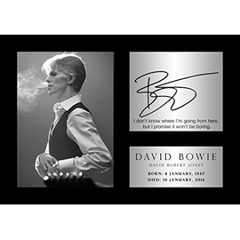 DAVID BOWIE 13 poster - famous quote - quotation -music legend - 1947 - 2016 tribute poster - A3 Poster - print - picture