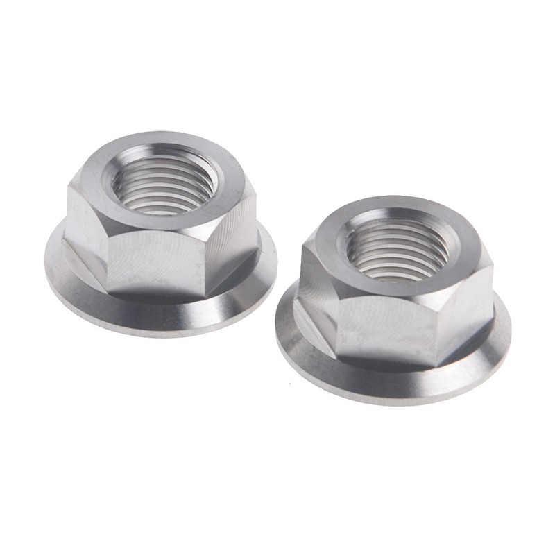 M14x1.5mm TC4 Titanium Ti Flange Nut DIN 6923 for Bolt
