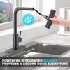 AVSIILE Single Hole Kitchen Faucets with Pull Down Sprayer, Single