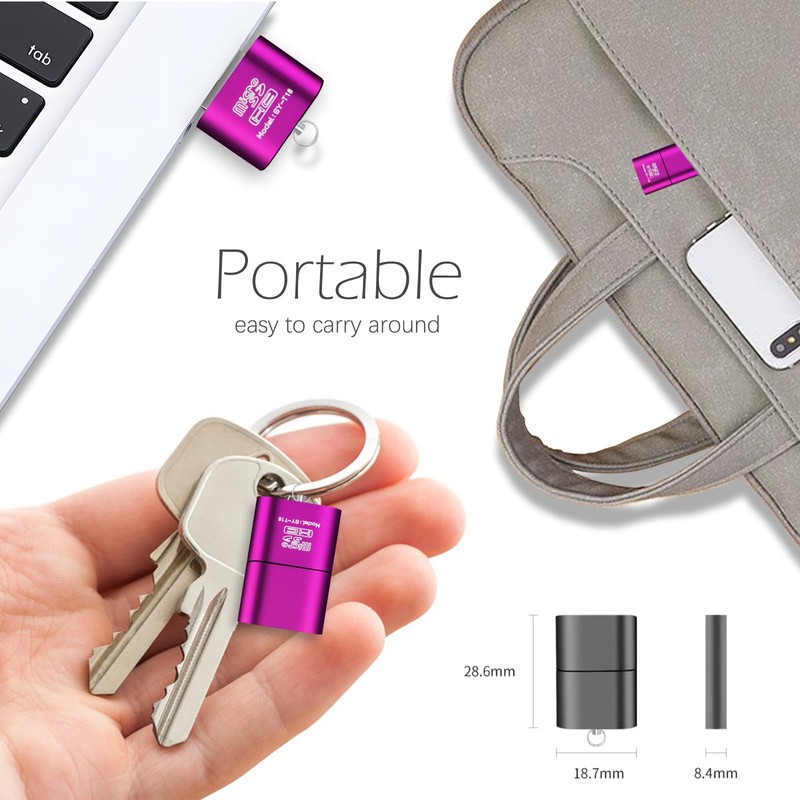 [3 Pack] Micro SD Card Reader for Android,Micro SD Card