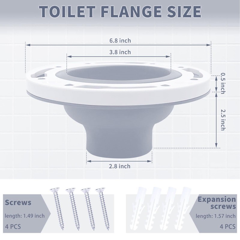 Toilet Flange, Easy to Use Durable Toilet Flange Repair Kit