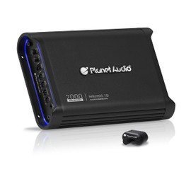 Planet Audio MB2000.1D Class D Car Amplifier - 2000 High Output, 1 Ohm Stable, Monoblock, Mosfet Power Supply, Great for Speakers and Subwoofers