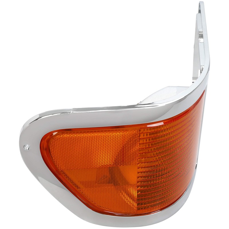 HECASA Right Headlight Bezel Trim+Corner Signal Lights Lens Compatible with