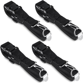 Seenelling 4 Pcs 86" RV Furniture Tie Down Straps Anti Tip RV Furniture TV Safety Straps RV Awning Tie Downs Hook and D Ring for Camper Traveling