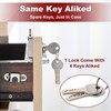 Naissian Cabinet Locks with Keys, Home Desk Lock for Drawer