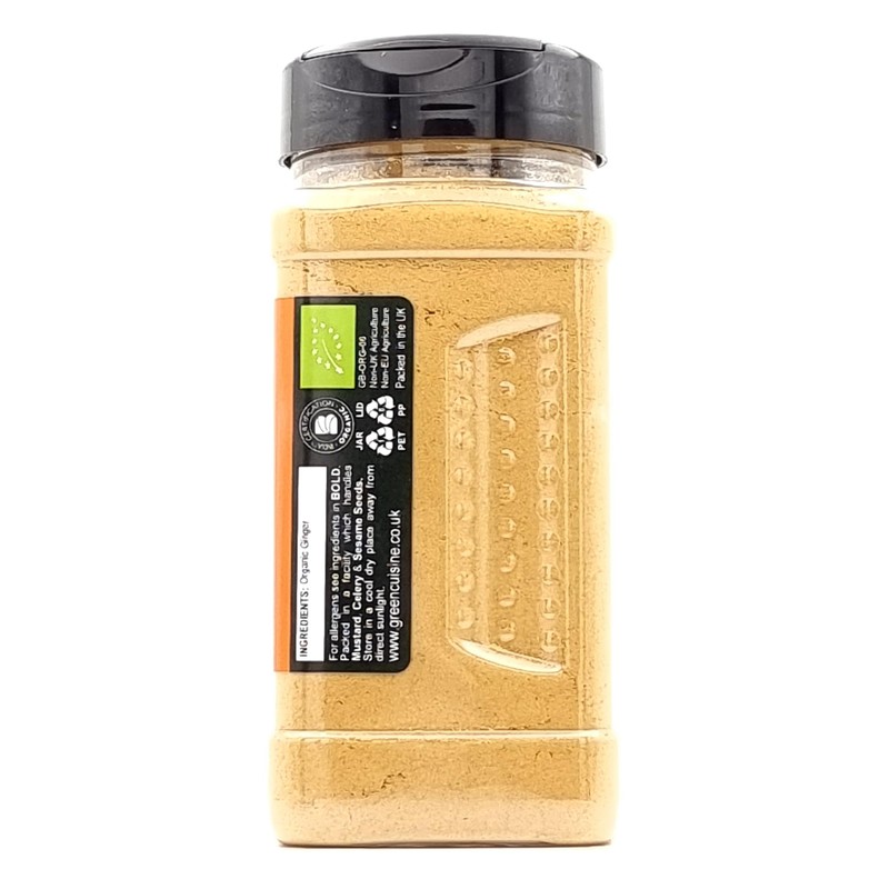 Organic Ginger Powder | 220g | Organic Ground Ginger |