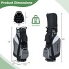 Costway 14-Way Divider Golf Bag Stand Waterproof Rain Hood Cooler