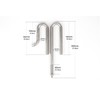 LANDEN 304 Stainless Steel Lily Pipes with Clamps for Rimless