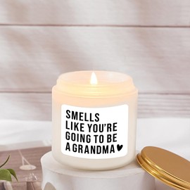 Vellsenne Pregnancy Announcement for Grandma - Baby Announcements Ideas - Grandma to Be Gifts - Grandma Pregnancy Announcement - Soy Candle Lavender 4oz