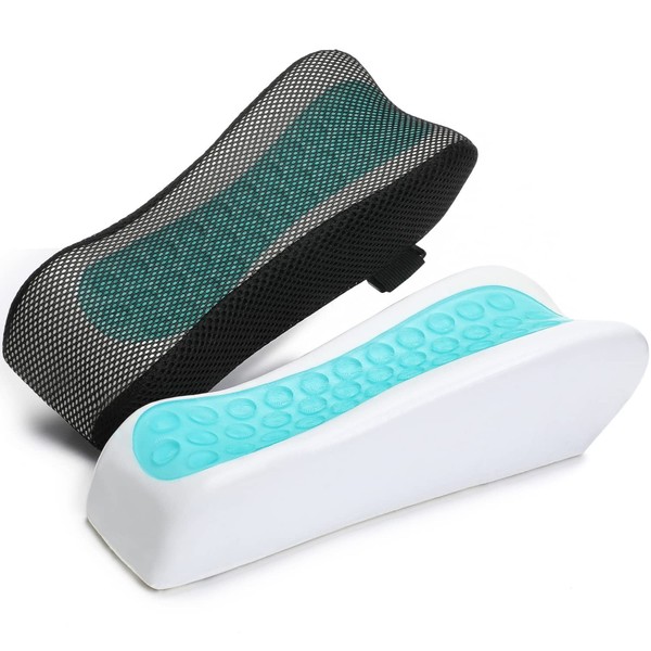 LargeLeaf Chair Ergonomic Armrest Cooling Gel Pads Elbow Pillow Pressure