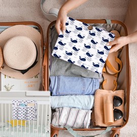 Zocipro Windeltasche Organizer und Kosmetiktasche 2 in 1, Baby Windeltasche für Mutter Unterwegs Kleine Wickeltasche Organizer für Windeln Creme Tücher