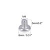 uxcell M4x5mm Machine Screws Pan Phillips Cross Head Screw 304
