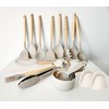 Non-Stick Silicone Cooking Kitchen Utensils Spatula Set with Holder, Wooden