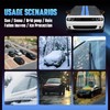 Holthly Half Car Cover Top for SUV, Windshield Cover for