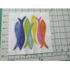 IHR Two Decorative Luncheon Napkins for Decoupage "Hand Stamped Fish"