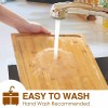 Empune Extra Large Cutting Board, 17.6" Bamboo Cutting Boards for