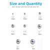 Breezliy 490Pcs 3/32"-1/2" Precision Chrome Steel Assorted Loose Bicycle Bearing