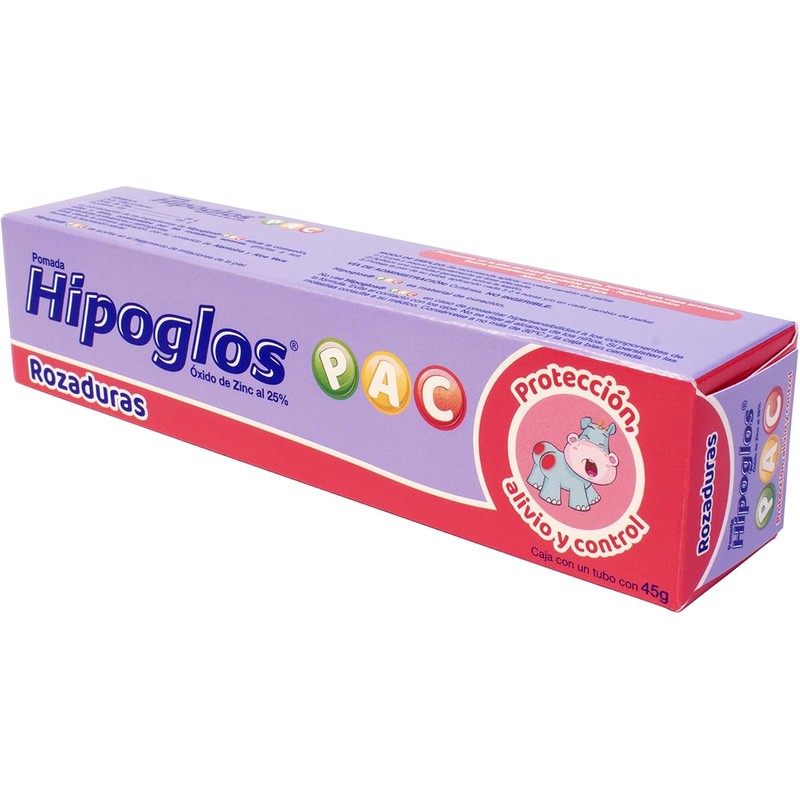 Hipoglos Pomada Protectora PAC 4 Pack Tubos (45gr) para Bebé,