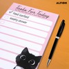 2pcs Funny Black Cat Sticky Notes to Do List Pads