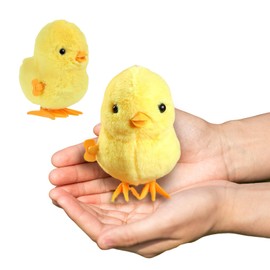 XiXiRan Wind-up Toy Chicken, Pack of 2 Chick Cuddly Toy, Chicken Cuddly Toy, Chick Toy for Winding Up, Easter Toy Gift, Wind Up Toy Children