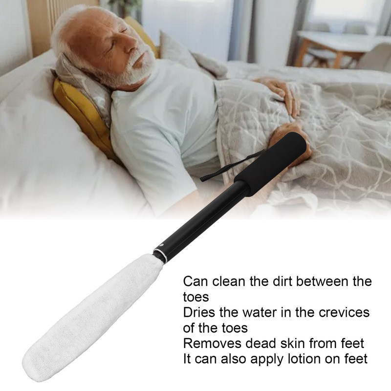 Toe Cleaning Brush Retractable Long Handle Toe Brush Reusable Foot