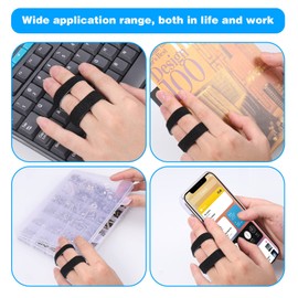 Hejo 10PCS Finger Splints, Adjustable Breathable Finger Tape, Reusable Finger Splints for Jammed, Swollen, Dislocated finger Joint, and Hammer Toe Corrector