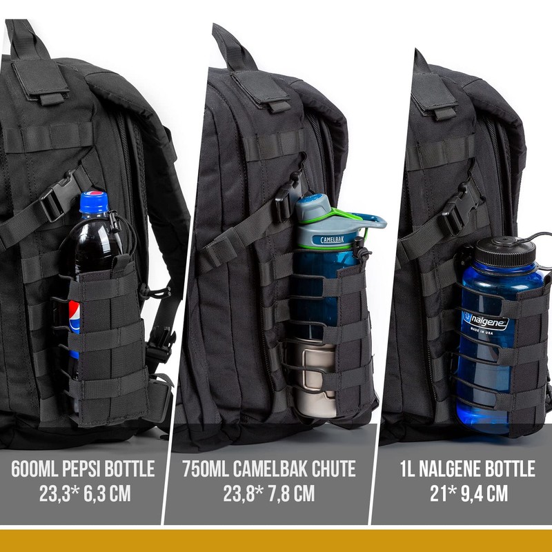 OneTigris ROC Trinkflasche Flaschenhalter MOLLE Feldflaschentasche Carrier Extreme Minimalist Trinkflasche