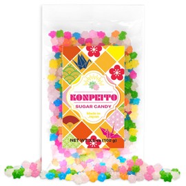 Kompeito Sugar Candy,Assorted Colors and Shapes,Caster Sugar,japan,conpeito,Colorful Colors,3.5 oz(100g)