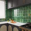 VaryStyle Green Peel and Stick Backsplash for Kitchen Bathroom Wall