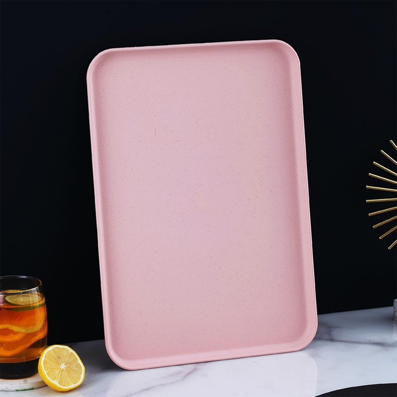 Plastic Art Trays,10 Pack Large Plastic Trays Stackable Activity Tray