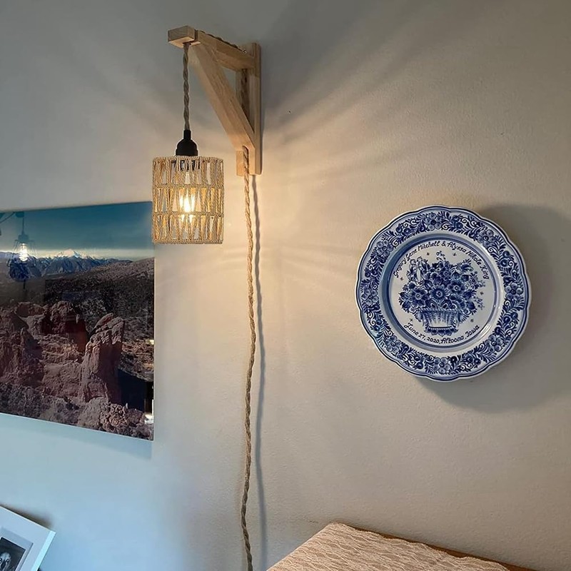 Haptufer Boho Shades Replacement 5.9In Height Pendant Sconce Shade Cylinder
