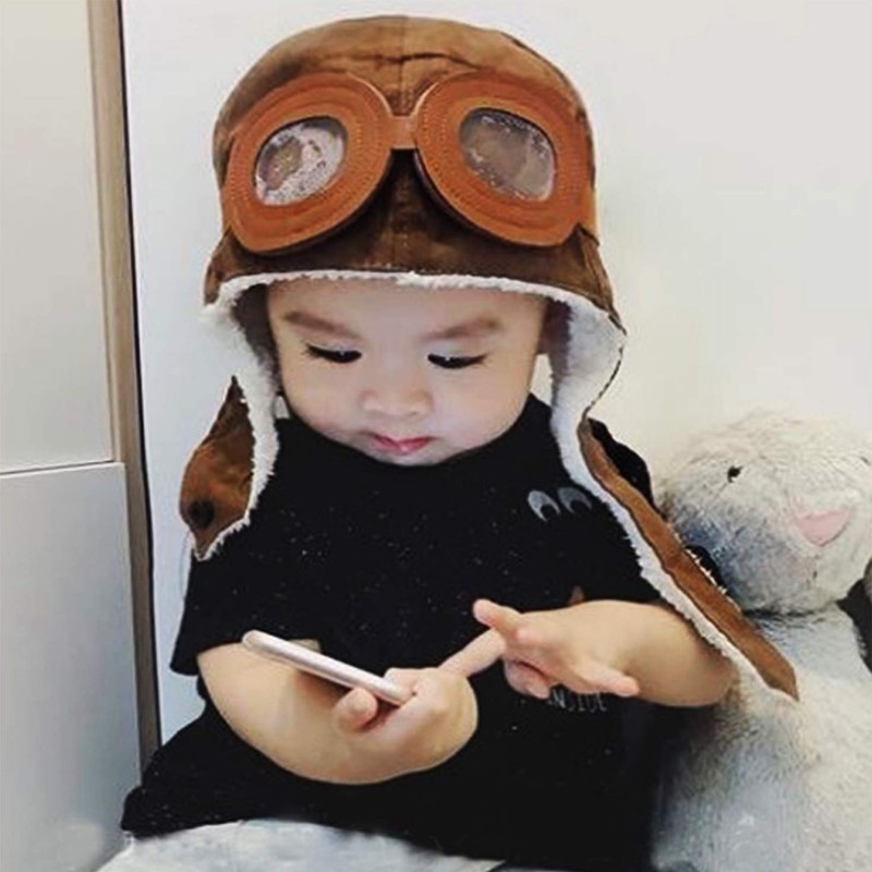 Xrten Baby Boys Aviator Hat Warm Winter Hat Pilot Hat