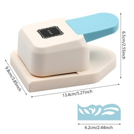 Paper Corner Punch Square Edge Pattern, Large Craft Corner Punch Paper Cutter Portable Corner Hole Punch for Srapbooking, DIY Crafts, DIY Crafts, Card Making