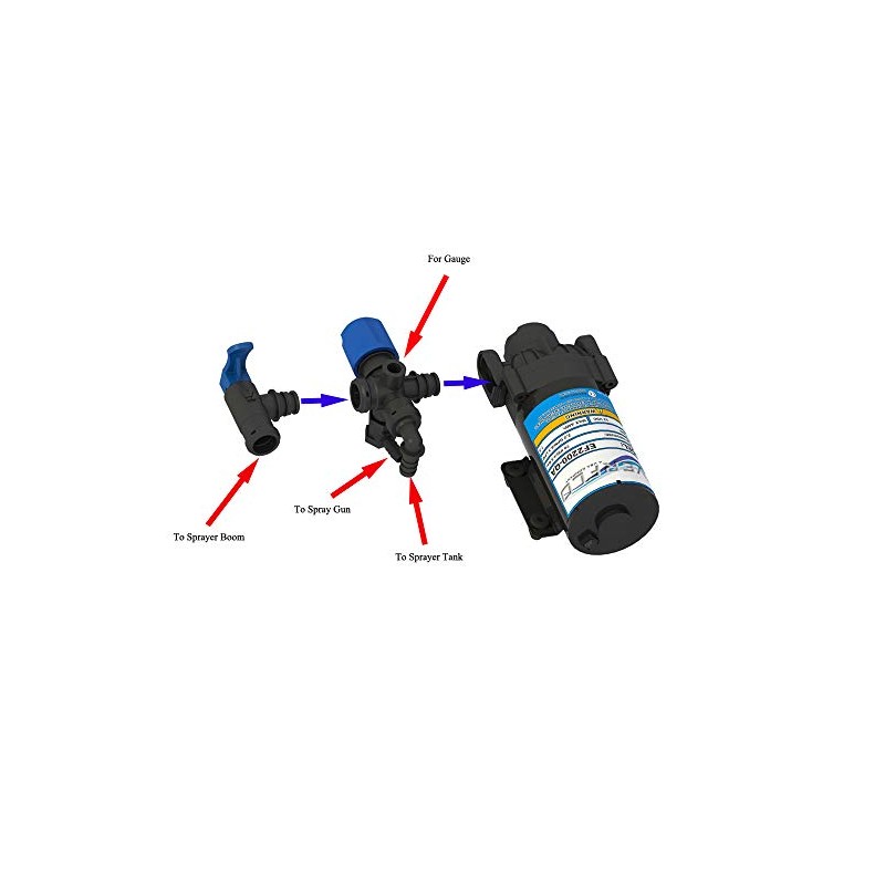 Valley Industries 34-140141-CSK Quick Attach Broadcast Sprayer Boom Shut-Off Valve,