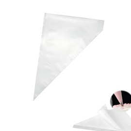 ALLVD Pastry Bags, For Confectionery, 100 Pieces, PE Polyethylene, Disposable Pastry Bags, Cream Pastry Bags, Fill Fresh Cream For Confectionery, 6.7 x 9.8 inches (17 x 25 cm)