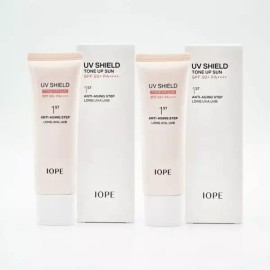 IOPE 아이오페 유브이 쉴드 톤업 선크림 50ml x2개/50ml+10mlx5개/ 구성선택 IOPE UV Shield Tone-Up Sun Cream 50ml x2 pcs / 50ml + 10ml x5 pcs / Option Selection [50ml +10ml x5 (gift) genuine capacity]