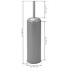 bremermann Rialto Toilet Brush Stand Stainless Steel / Metal (Grey)