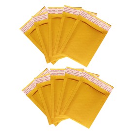 Milya Bubble Mailers Bubble Mailers Bubble Mailers with Aluminium Foil 18 x 23 cm Brown Pack of 10