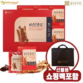 Chong Kun Dang Health 6-year-old red ginseng gold 80ml x 60 pieces 1 box Holiday gift for parents Chuseok Lunar New Year V / 종근당건강 6년근 홍삼골드 80ml x 60개입 1박스 명절선물 부모님 추석 구정 V