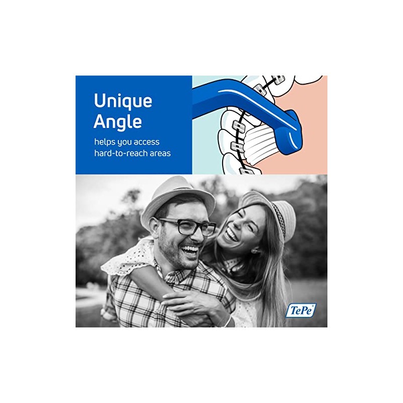 Cepillo TePe Universal Care, 1 ud., limpieza de brackets o