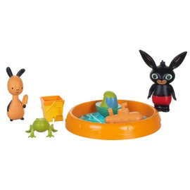 Bing Play Set with Pool and Figure Build the World Playset with Movable Figures, Pool and Accessories Playset Compatible with the Range